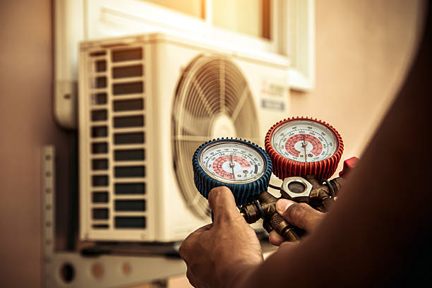 Professional Hvac Maintenance technician working in Garrett Park, MD